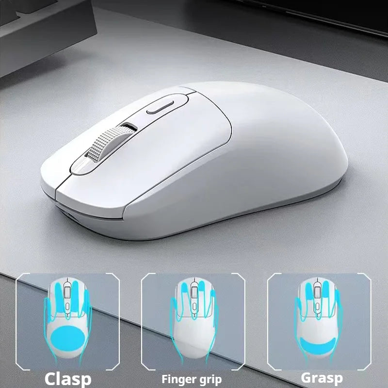 2025New Many Modes Bluetooth Gaming Mouse Rechargeable 2.4G USB Wireless RGB Backlight Mouse for iPad Tablet Laptop Computer HHFMpro