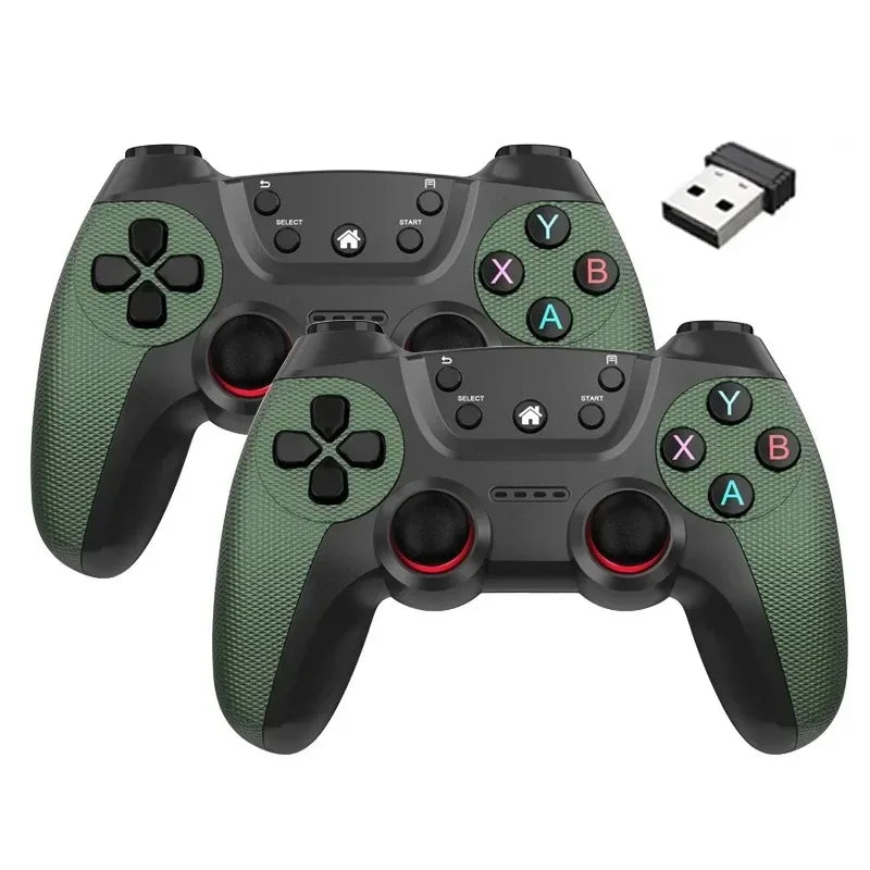 BOYHOM Wireless doubles game Controller For Linux/Android phone For Game Box Game stick PC Smart TV Box 2.4G gamepad Joystick HHFMpro