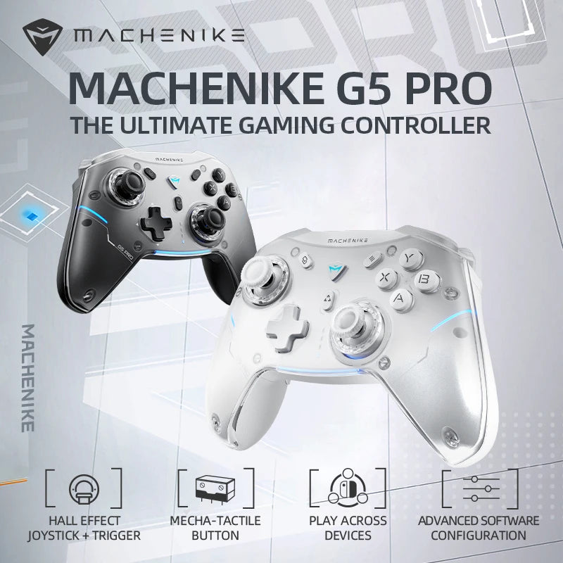 Machenike Gamepad Wireless Gaming Controller G5 Pro Elite Hall Trigger Joystick Mecha-Tactile Buttons For Switch PC Android IOS HHFMpro