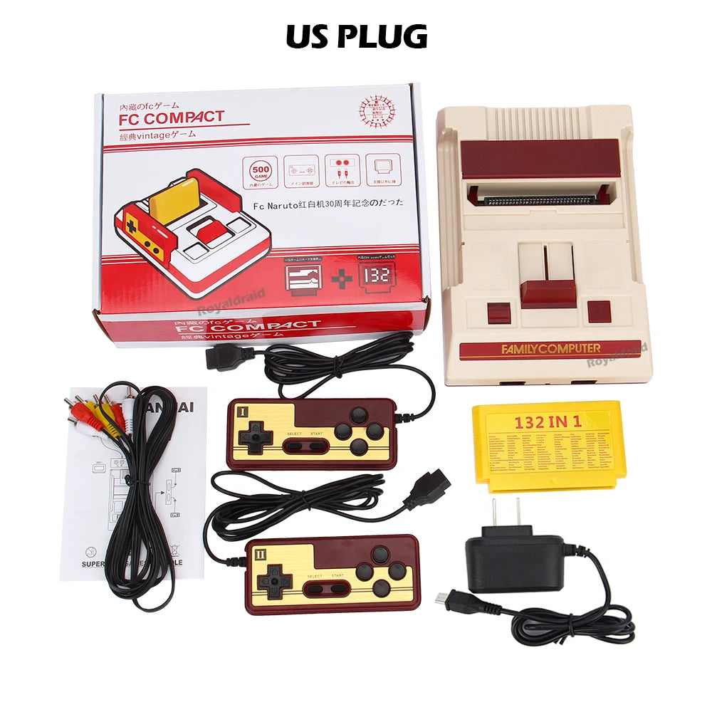 8 Bit Video Game Console Built in 500 Classic Games Family Computer TV Game Console Support Game Cartridge For FC Retro Gaming HHFMpro