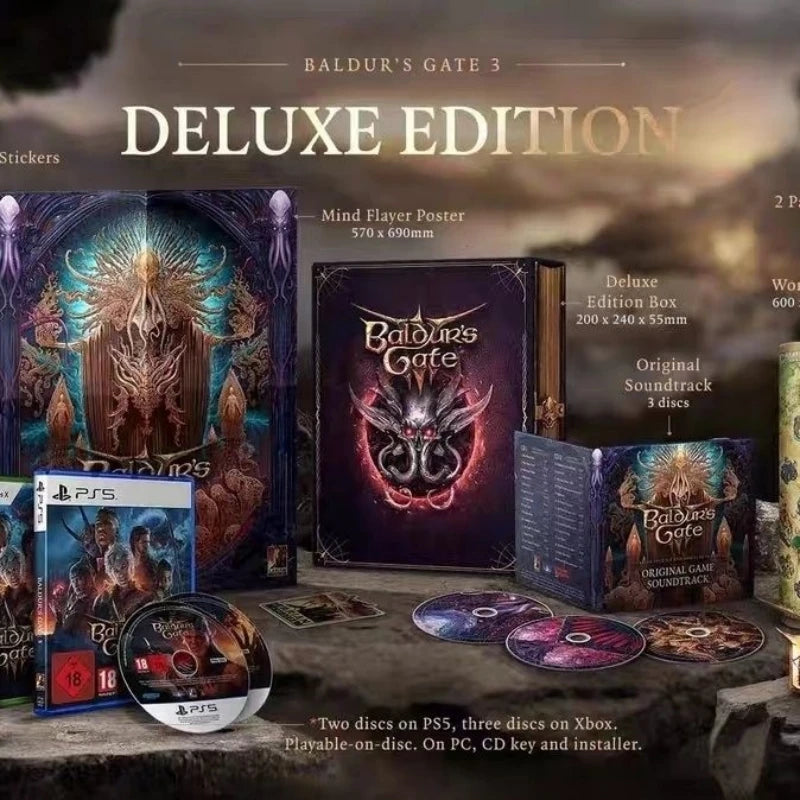 Sony Playstatio5 PS5 Genuine NEW Game CD BALDURS GATE 3 Luxury Limited Edition Playstation5 Game Card Ps5 Games BALDURS GATE 3 HHFMpro
