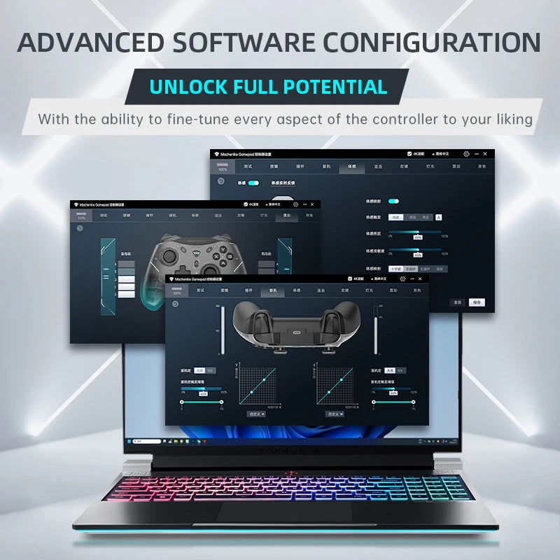 Machenike Gamepad Wireless Gaming Controller G5 Pro Elite Hall Trigger Joystick Mecha-Tactile Buttons For Switch PC Android IOS HHFMpro