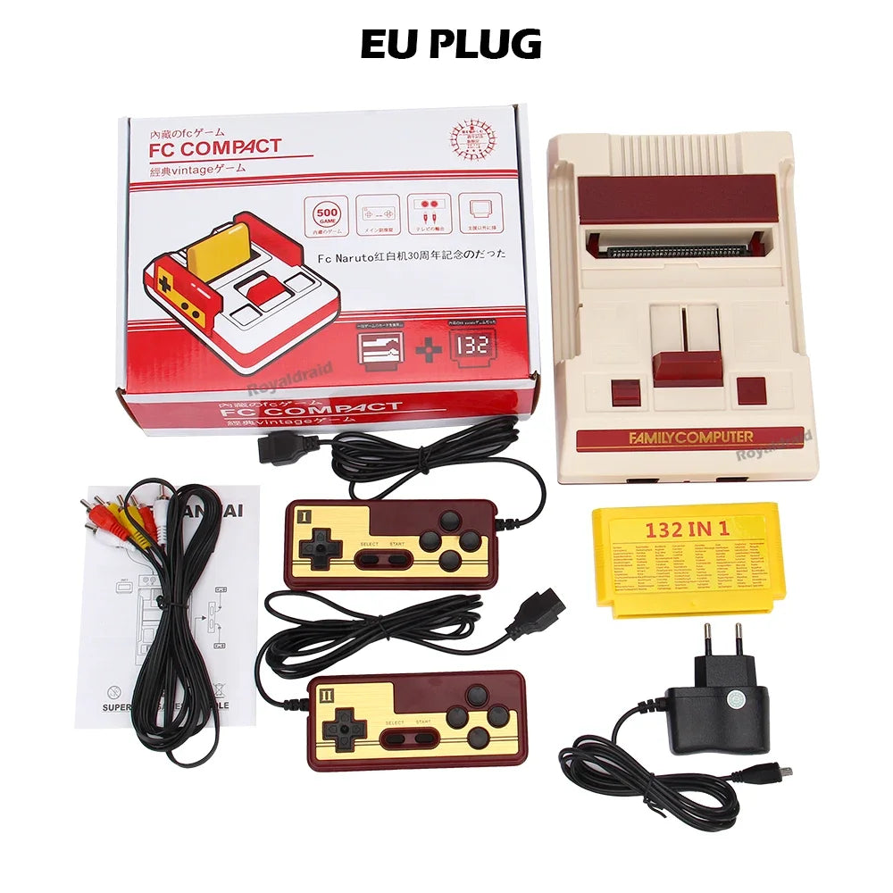 NEW 8Bit Video Game Consol Built-in 500 Classic Games Family Computer TV Game Console Support Game Cartridge For FC Retro Gaming HHFMpro