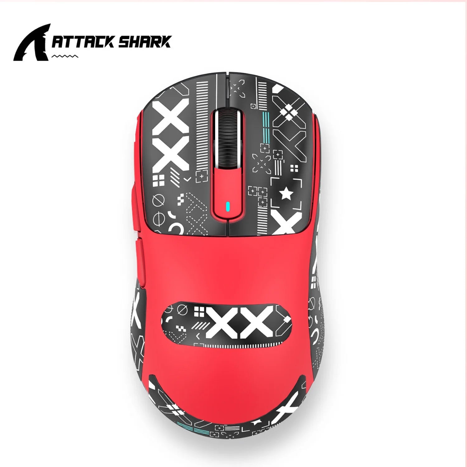 Attack Shark X3 Bluetooth Mouse,PixArt PAW3395,26000dpi,2.4g Wireless Tri-Mode Connection,Lightweight Macro Gaming Mouse HHFMpro