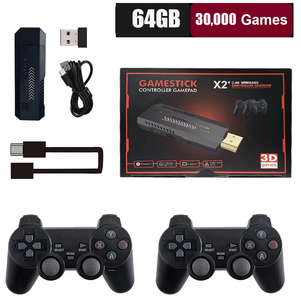 BOYHOM X2 Plus 256G 58000 Game 4K Game player 3D HD Retro Video Game Console Wireless Controller TV 50 Emulator For Kids Gifts HHFMpro