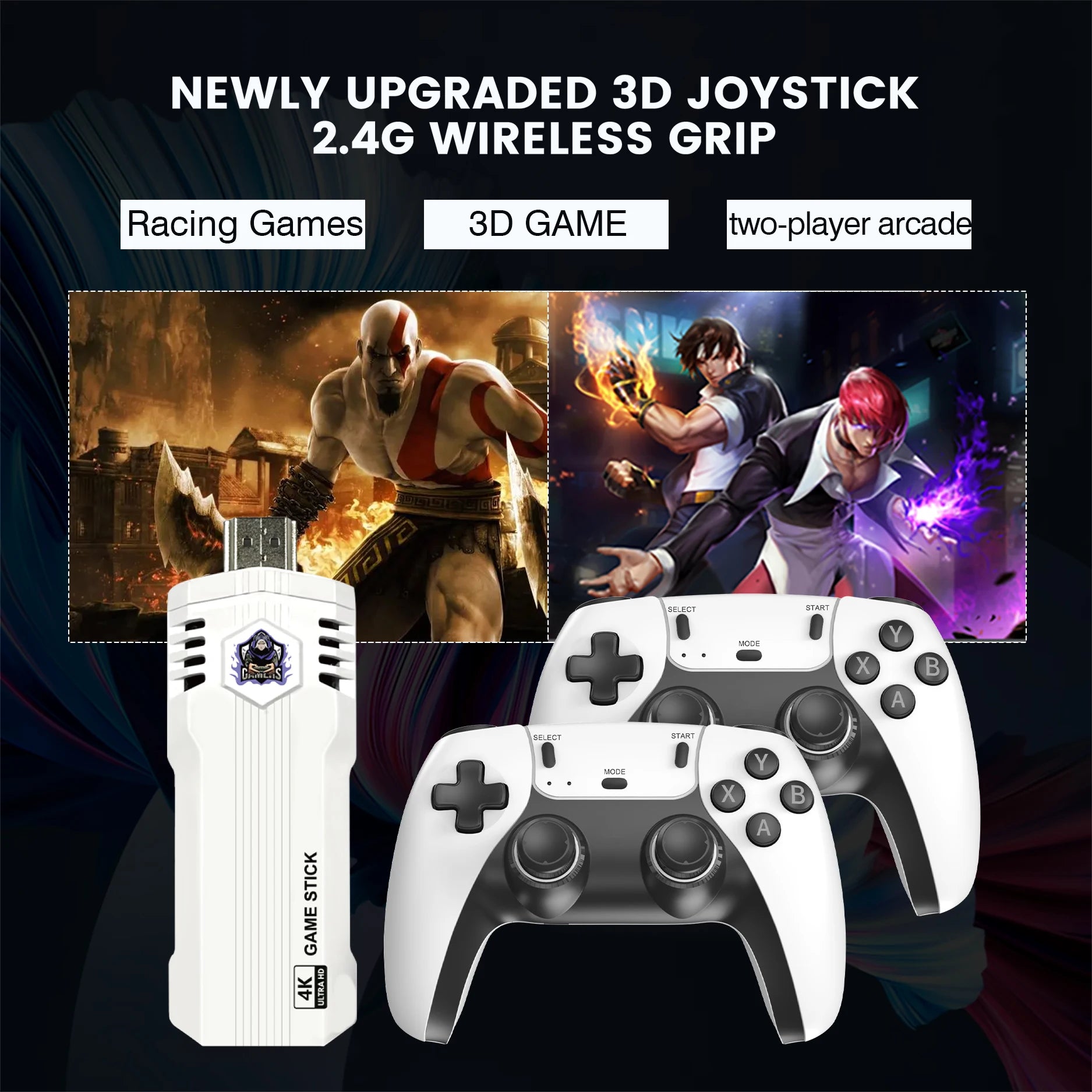 New X2L 40000 Game GD10 Pro 4K Game Player 3D HD Retro Video Game Console Wireless Controller TV 50 Emulator For Kids Gifts HHFMpro