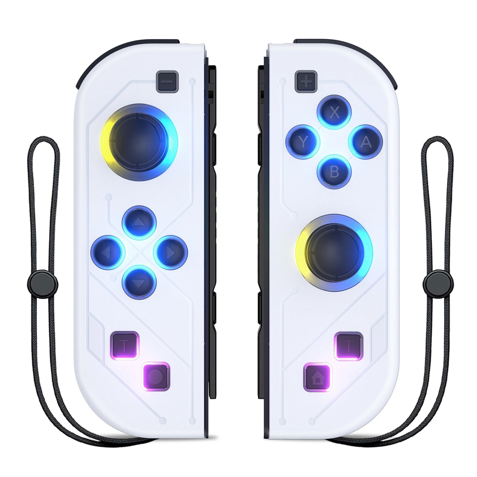 Gamepad For Nintendo Switch/OLED/Lite - RGB LED (L/R) Joypad , Turbo Dual Vibration Wireless Controller For NS Joycon HHFMpro
