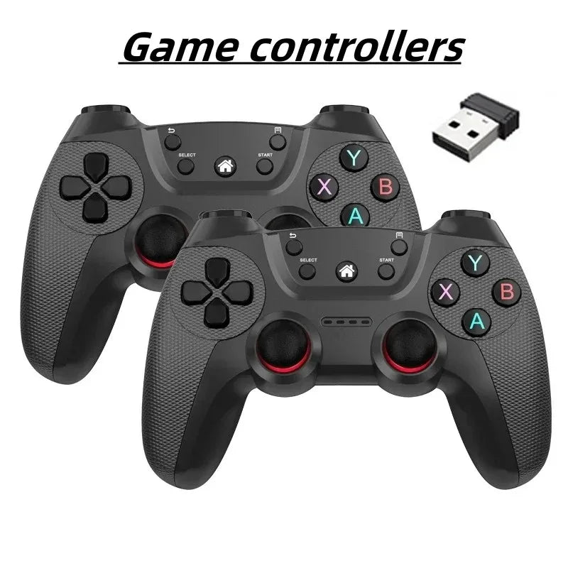 BOYHOM Wireless doubles game Controller For Linux/Android phone For Game Box Game stick PC Smart TV Box 2.4G gamepad Joystick HHFMpro